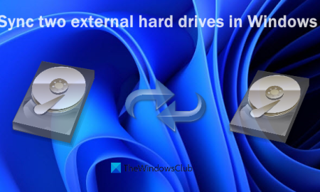 sync two external hard drives